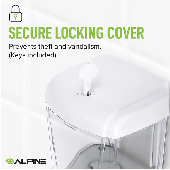 NEW! Touch Free Automatic Soap Dispenser Hand Sanitizer Wall Mounted White - Picture 13 of 15